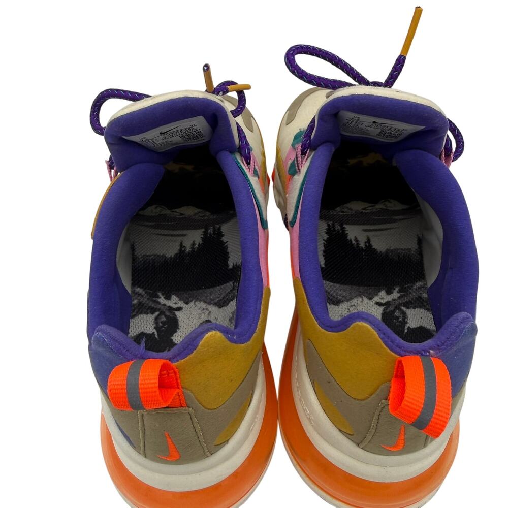 Nike Air Max 270 React Sneakers Women’s 7.5 Multicolor CU3014-181 - Picture 5 of 10